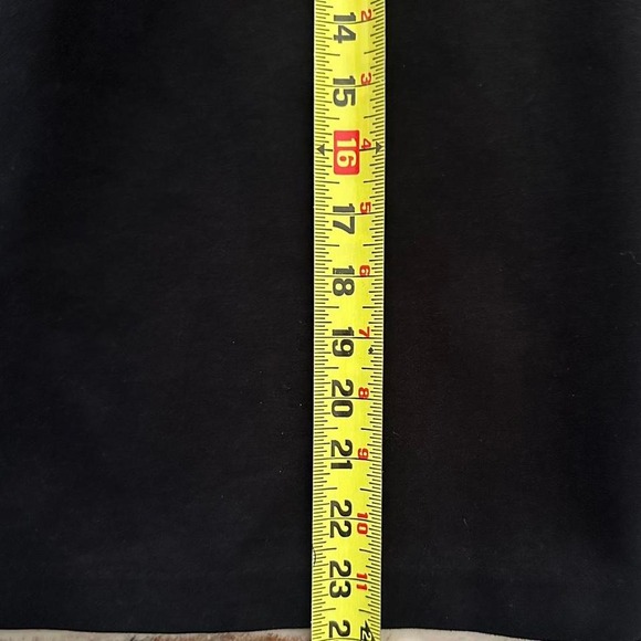 Quince Ultra-Stretch Ponte Pencil Skirt Black High Waist Midi Size L - Picture 7 of 7